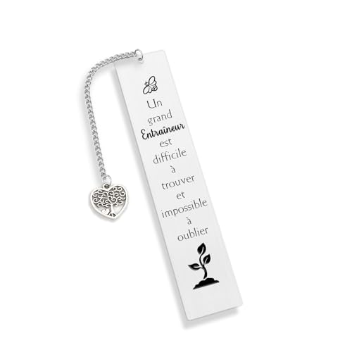 Cadeau Entraineur Noel Cadeau Entraineur Foot Cadeau Pour Entraîneur Marque-Pages Idée Cadeau Entraîneur Un Grand Entraîneur Est Difficile à Trouver Pour...