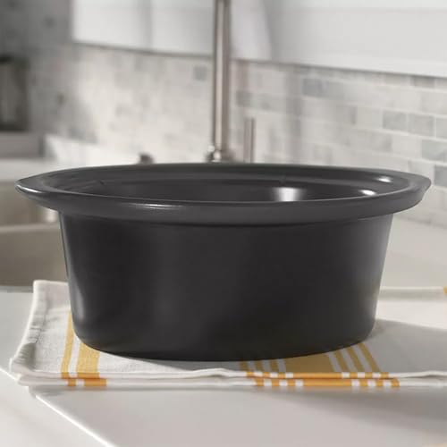 Image of Crock-Pot 7-Quart Manual Slow Cooker, Family Size Serves 8+ People & Fits 6-lb Roast, Removable Stoneware with Warming Setting, Dishwasher Safe for Easy Cleanup, Charcoal