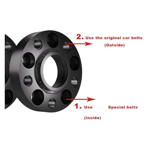 Adaptateurs de roue anti-vibration 5x120 pour moyeu BMW E39 E60 E61 - 2