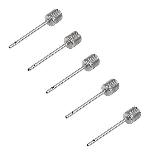 Fliyeong 5 Stücke Amerikanischen Aufblasbare Nadel Edelstahl Ball Nadel Gas Nadel Geeignet für Fußball Basketball ect Cover