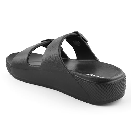 Image of ANNTS Women Black EVA Slipper Sandal | Comfortable| Stylish | Modern Design | Breathable | Slip Resistant | Skin Friendly Material
