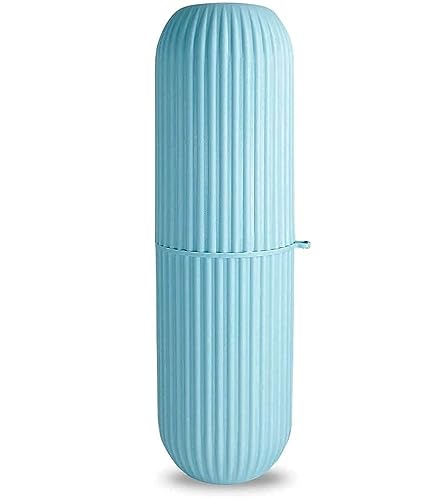 Image of RIOMAX Portable Plastic Toothbrush Holder for Bathroom (Pack of 1, Multicolor)