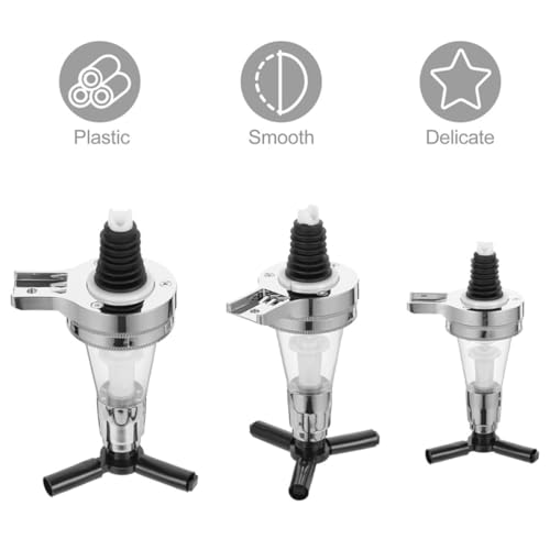 Dispensador de licor para fiestas y coctelería en casa, set de 3 piezas fácil de limpiar 4