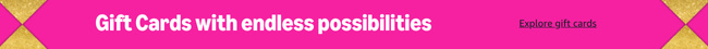 Gift cards with endless possibilities