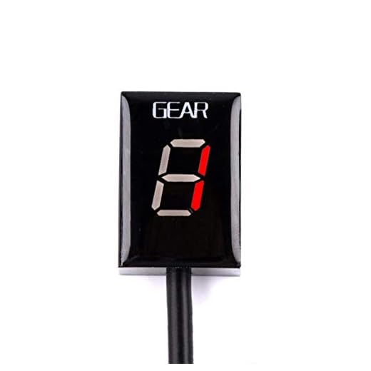 ZSLGOGO Indicador de Engranaje de Motocicleta para Honda, indicador Digital de Velocidad, diseño Impermeable, Pantalla LED, Enchufe de ECU, Accesorios de Motocicleta - 28x20x13mm - 1pcs