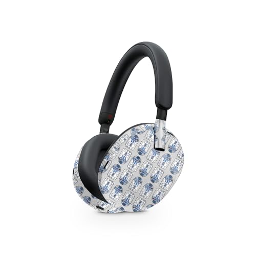 Image of MightySkins Glossy Glitter Skin Compatible with Sony WH-1000XM5 Headphones - Galaxy Bots | Protective, Durable High-Gloss Glitter Finish | Easy to Apply