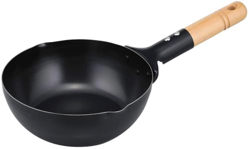 下村企販 小さい フライパン 20cm 【日本製】 鉄 ガス火 IH対応 揚げ物もできる 深型 お弁当 少量 一人暮らし ミニ いため鍋 燕三条 35645