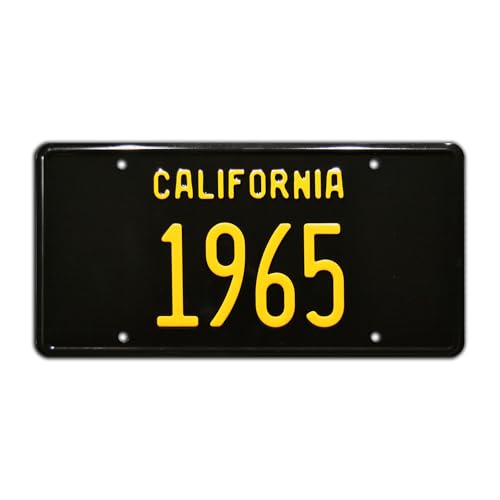 Celebrity Machines | California Vintage Hot Rod | 1965 | Vanity Plate, Stamped Aluminum, Metal Decorative Tag, Corrosion Resistant, Quality Novelty Sign, Wall Decoration, Wall Hanging