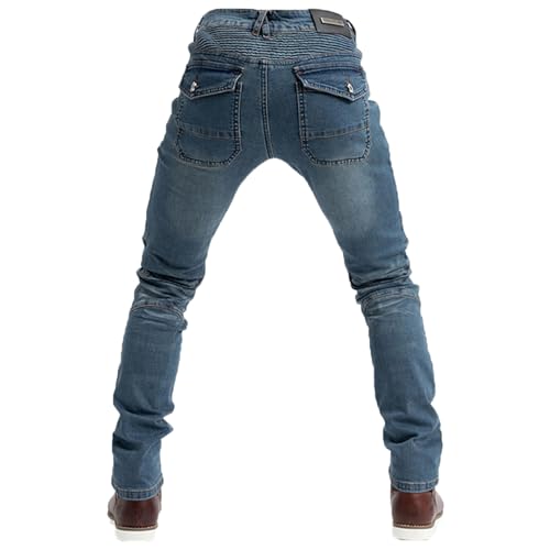 RENHE ライディングパンツ メンズ ブルー XL