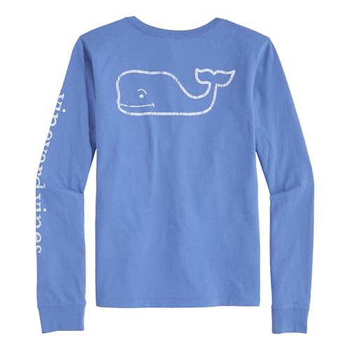 vineyard vines girls Girls' Vintage Whale Long-sleeve Pocket Tee