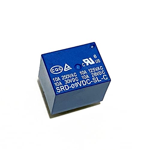 Relés SRD-09VDC-SL-C de 9V 10A 5PIN microcomponente electromecánico de conmutación 2