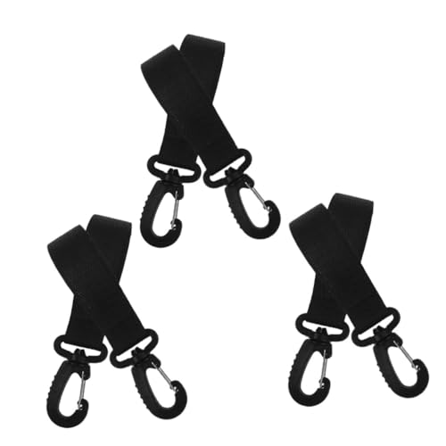 Garneck 6pcs Stroller Hook Diaper Bag Hook for Stroller Rotatable Plastics Hangers Reusable Outdoor Hanging