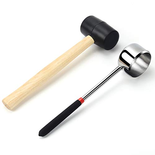 Coconut Opener Tool Set for Young Coconut,Food Grade Stainless Steel Coconut Opener Set