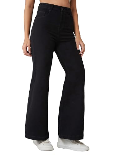 Image of Dolce Crudo Boot Cut High Rise Cropped Jeans for Women