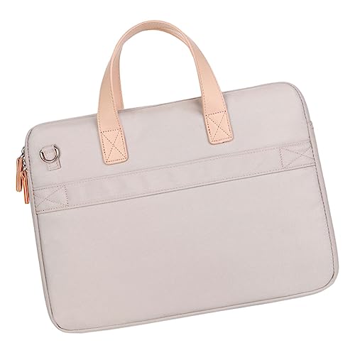 Computer case minimalista de tela Oxford beige de alta densidad