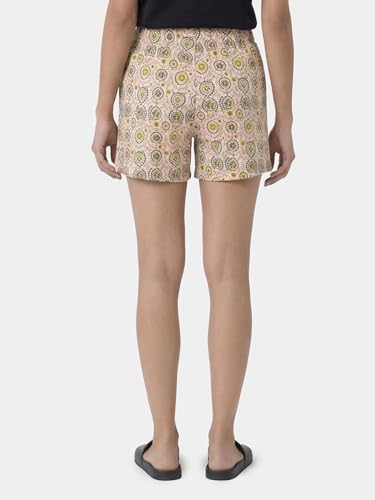 Image of Enamor Drawstring Mid Thigh Length Mid Rise Basic Shorts - Relaxed Fit, Super Soft Cotton - E062