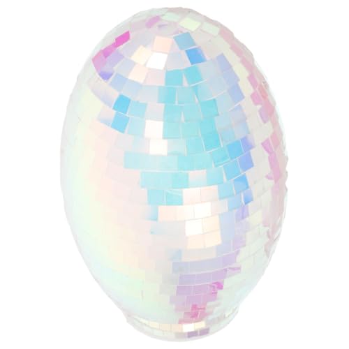 Huevo de Pascua de vidrio OUNONA adorno decorativo de escritorio para casa 2