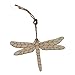 diyhub 30Pcs Wooden Dragonfly Cutouts, Unfinished Wood Slices Natural Wooden Dragonfly Shape Ornaments with Rope for DIY Decorations