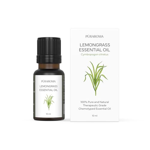 Image of Lemongrass Essential Oil 10ml | Pure & Therapeutic Grade | Fights Fungal Infections & Soothes Itchy Bites | Promotes Healthy Digestion | Reduces Stress & Calms the Mind | Natural Insect Repellent | Ideal for Diffuser & DIY Blends | Suitable for Children