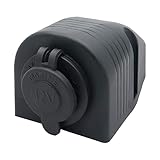 Riloer Universal 12V wasserdichter Zigarettenanzünder-Steckdosenadapter für Auto-Motorrad-Van-Wohnmobil