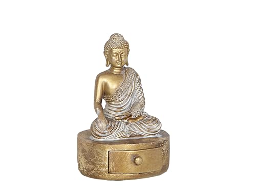 Statue Bouddha résine et boîte pour chasser le stress et ranger la maison - 2