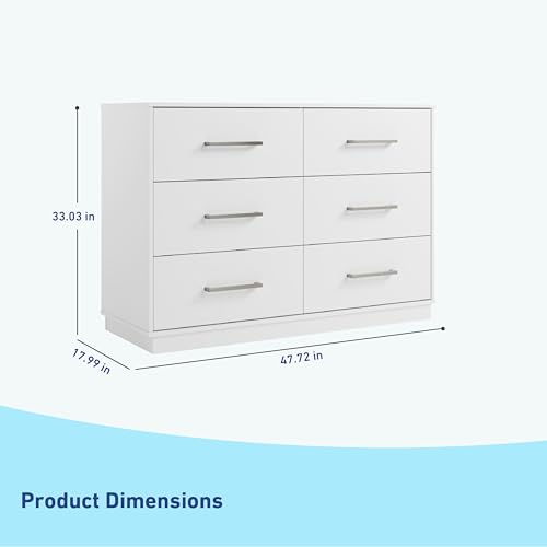 Image of Graco Essentials 6 Drawer Bedroom Dresser, White