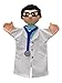 Marionnette à Main Médecin Docteur 27 cm Jouet en Peluche Animaux en Peluche pour Garçons Filles Jouet Interactif pour Le Théâtre et Les Jeux de Rôles