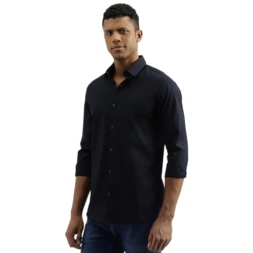 Image of United Colors of Benetton Men's Solid Relaxed Fit Shirts