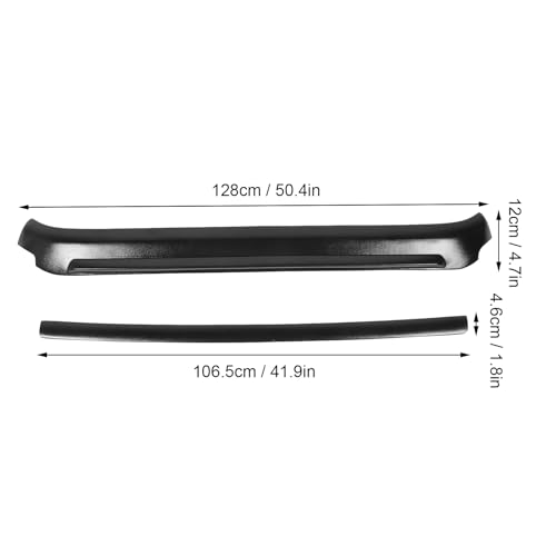 Kit de protector deflector Alomejor de ABS para capó y portón trasero de JK 2007-2017 6
