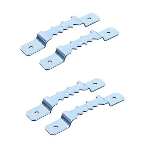 Image of DOITOOL 20 Pcs Kit Picture Frame Hook Picture Hanging Hardware Double Hole Metal Hook Easel Jagged Iron