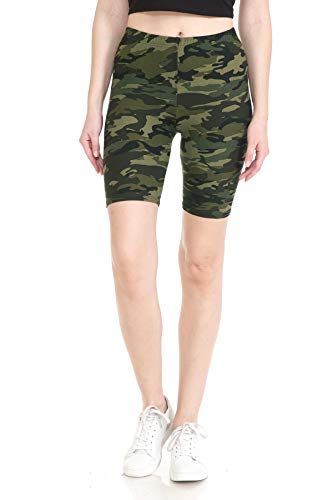Image of Leggings Depot Women's Fashion Biker Shorts Popular Prints BAT1