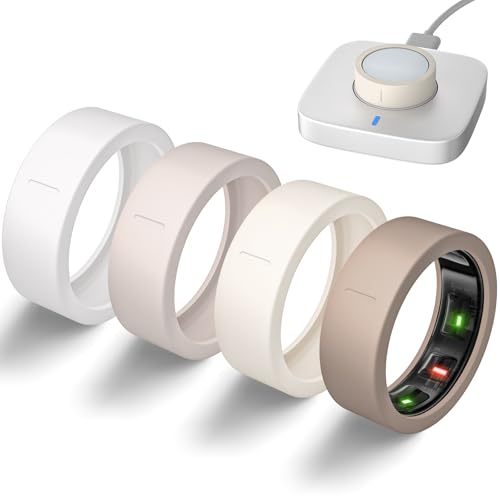 BandRain �����^�J�o�[ Oura Ring Gen 4/Oura Gen 3�J�o�[�Ή� ���h�~ �L�k�� �V���R���v���e�N�^�[�P�[�X �X�}�[�g�����O�A�N�Z�T���[ ULTRAHUMAN Ring AIR ���f�B�[�X �����Y 4�p�b�N