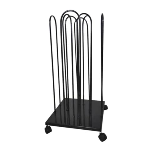 Support de rangement pour cintres en velours, chariot mobile idéal pour trier sa buanderie