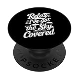 Fluglotse, Flugzeug, Flugservice, ATC, Geschenke PopSockets mit austauschbarem PopGrip