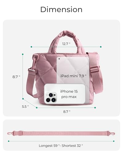 Image of BAGSMART Crossbody Bags for Women, Lightweight Purses for Women, Quilted Puffer Tote Handbags for Daily Use,Shop,Travel