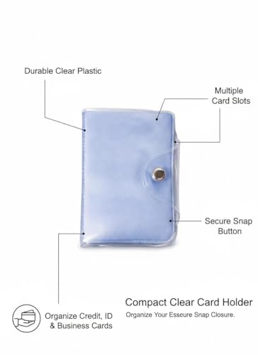 Image of Transparent Card Holder Wallet for Men and Women, Pack of 2