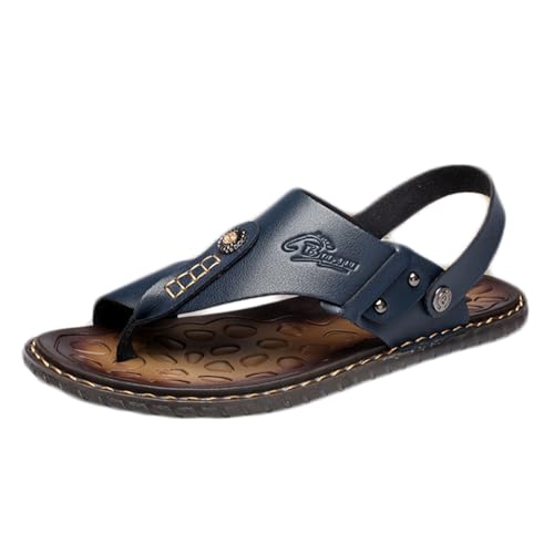 Comfortable Bunion Corrector Sandals Men, Summer Breathable Men's Sandals Bunion Relief(Blue,8)