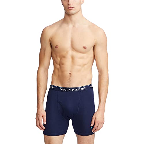 Polo Ralph Lauren Herren Stretch Klassische Passform Boxershorts, TrĂĽmpfe & Lange Beine VerfĂĽgbar, 3er-PackBoxershorts, S