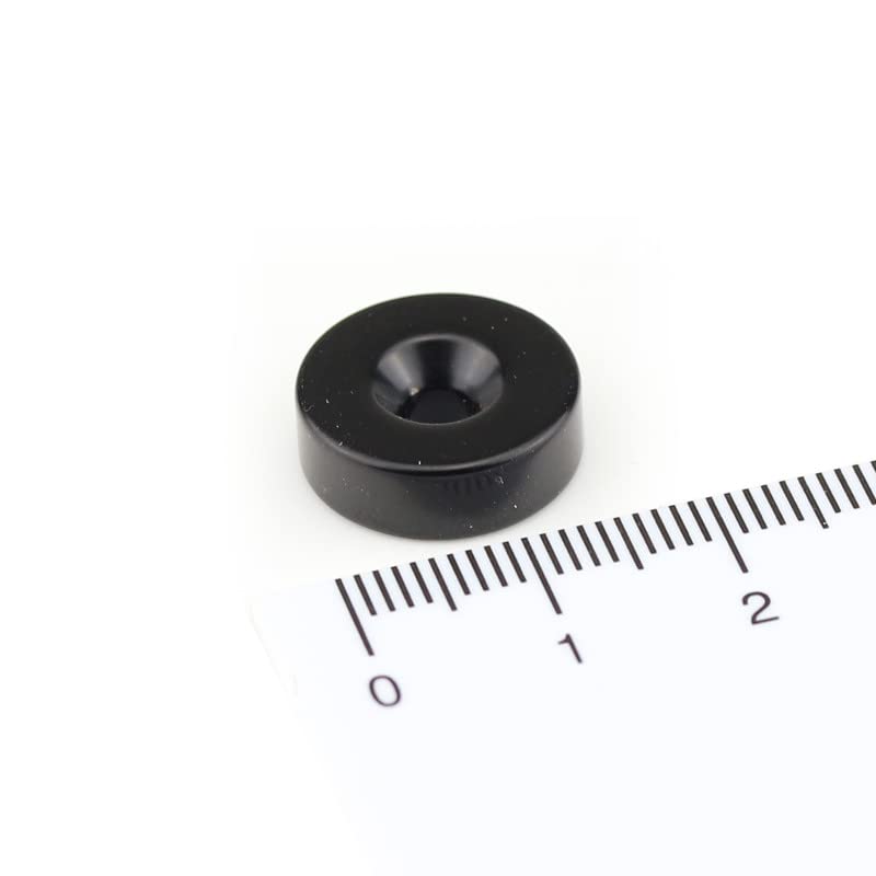 Magnethandel I 1 Stück Neodym Ringmagnete 15 x 3,5 x 5 mm Süd mit Bohrung und Senkung Schwarz Epoxy Starke Scheibenmagnete mit Bohrung Supermagnete Haftkraft 6kg Ringmagnete zum Verschrauben Magnethandel I 1 Stück Neodym Ringmagnete 15 x 3,5 x 5 mm Süd mit Bohrung und Senkung Schwarz Epoxy Starke Scheibenmagnete mit Bohrung Supermagnete Haftkraft 6kg Ringmagnete zum Verschrauben