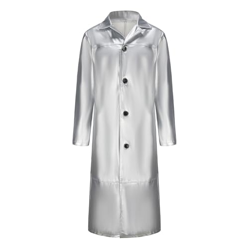 Men PU Leather Jacket Slim Fit Long Faux Leather Coats Winter Windproof Trench Coat Fashion Button Jacket Outerwear2