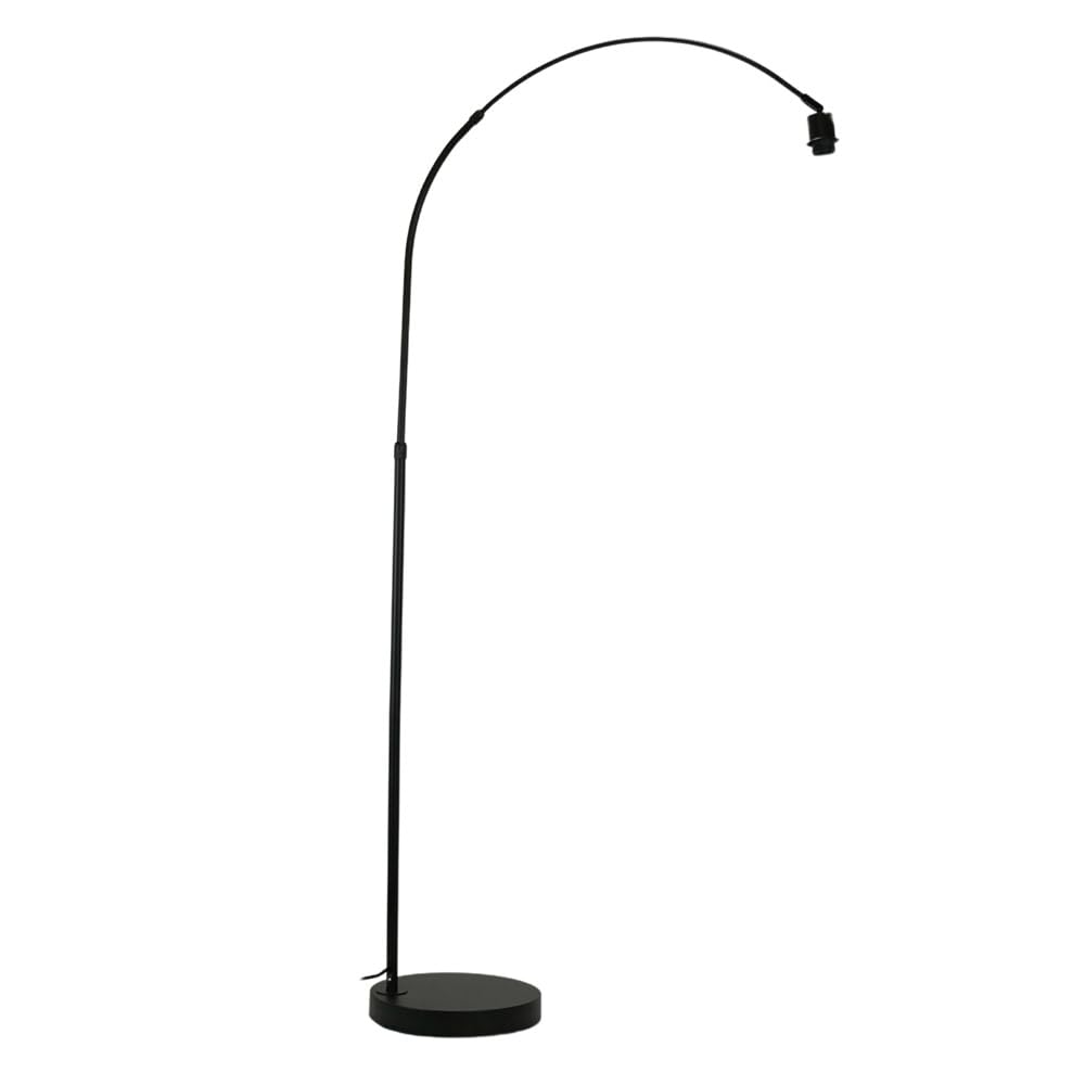 ValueLights | Black Metal Arched Stem Curved Arm Floor Lamp Base for Living Room Lounge | Floor Lamps, Home Décor & Improvement Essential