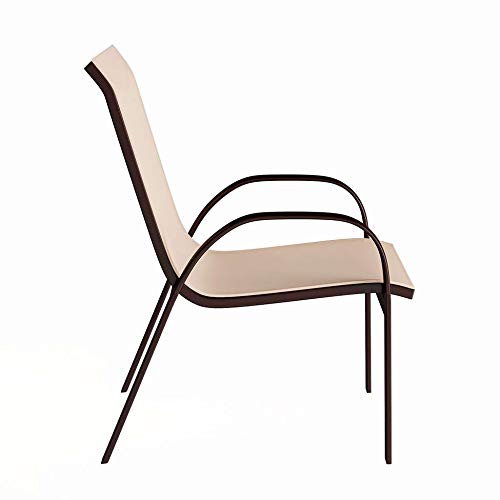 Cadeira de Jardim Sauípe Marrom e Bege