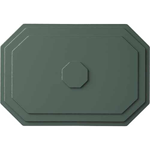 Image of Ekena Millwork CM25FECBF 25 1 /4 inchW X 17 1 /4 inchH X 1 3 /4 inchP Felix Ceiling Medallion, Cloud Burst