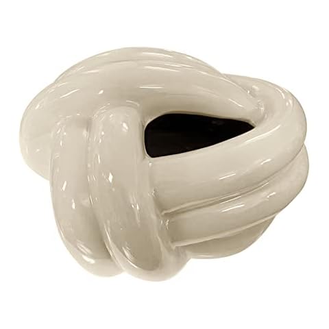 AIYAYOU Ceramic Fun Knot Tissue Box Cover European Modern Face Tissue Holder Desktop Decorative Napkin Cases Home Decorations Decorative Napkin Holder for Dining Table Cover