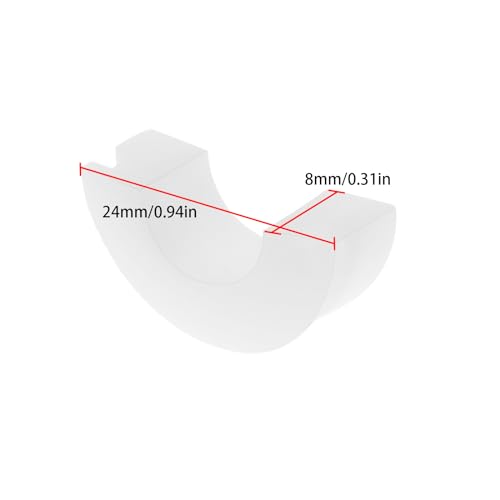 2 Sets Kupplungsgleiter RC aus Kunststoff mit Federeinstellung für Fernbedienung Nitro HSP 1/10 Auto Ersatzzubehör, Weiß