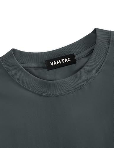 Vamtac Cotton T Shirts for Men Loose fit Short Sleeve Shirts Crewneck Tshirt Men Plain T Shirts3