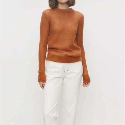 Women's Slim Fit Sweater Pullover Round Neck Long Sleeve Casual Chic Loose Fit Summer Fall Top4