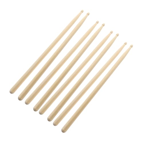 4 pares de baquetas de madera maple tamaño 5A miniatura 1