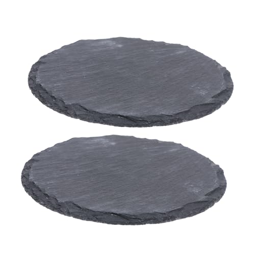 Homoyoyo 2pcs Reptile Tank Tortoise Enclosure Plate Lizard Basking Stone Pet Tank Decor