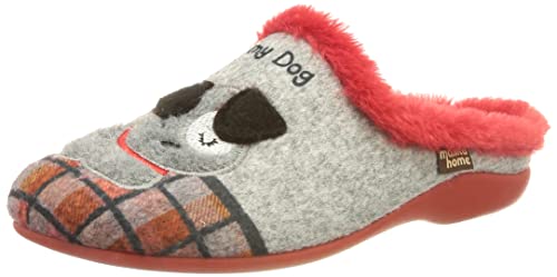 Manitu Home Hausschuhe, Pantuflas Mujer, Rojo, 38 EU Cover